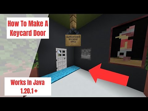 How To Make A Keycard Door In Minecraft 1.20.1+ Java