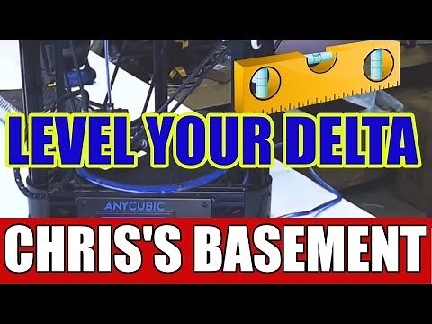 How to level your delta printer bed - Anycubic Kossel Delta
