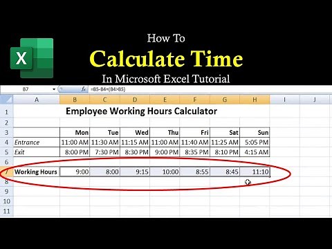 How to Calculate Time Difference in Microsoft Excel Tutorial - Lesson 36