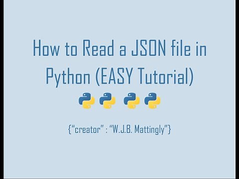 How to Read a JSON file in Python (Python and JSON Tutorial 02)