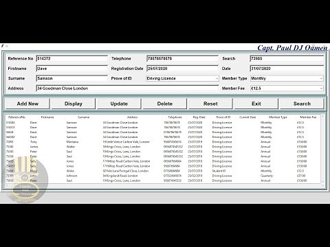 How to Create a Data Entry Form with MySQL Database and Treeview in Python - Full Tutorial