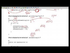 Java Tracing Recursion Worksheet #2