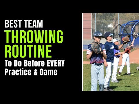 Best Team Throwing Routine to do before EVERY practice & game | Baseball Practice Plans