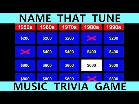 Name That Tune Music Trivia Game