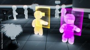 meta universe users are browsing and giving likes to photographs on-line