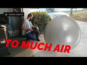 Yoga ball explodes
