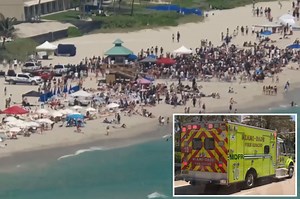 Cops disperse huge party on South Florida beach after crackdown on spring break revelers