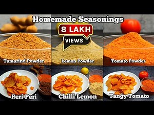 Learn How to Make Homemade Tomato, Lemon, and Tamarind Powder with 3 Delicious Seasoning Blends !