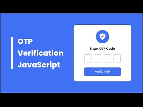 OTP Code Verification Form in HTML CSS & JavaScript
