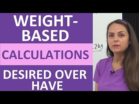 Weight-Based Dosage Calculations Desired-Over-Have Nursing School NCLEX Review
