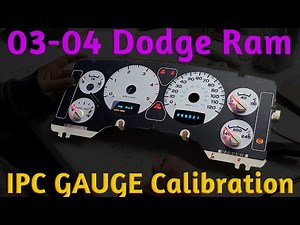 2003 2004 Dodge Ram RPM Tach Cluster Gauge Cluster Calibration
