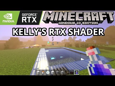 Minecraft Windows 10 - Kelly's RTX Shader (Vanilla RTX Conversion) Minecraft RTX Bedrock Gameplay