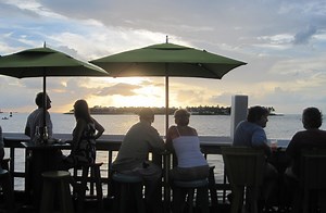 Party town in paradise