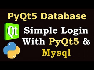 PyQt5 Creating Simple Login with Mysql Database