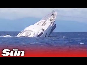 140ft superyacht sinks off coast of Italy in violent storm as nine rescued