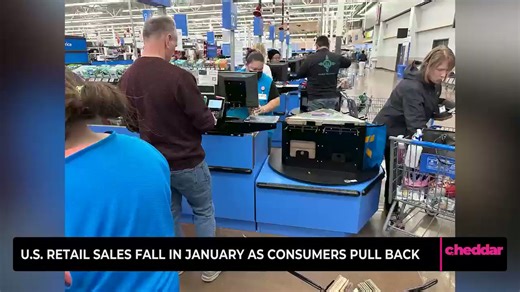 US retail sales fall in January as consumers pull back