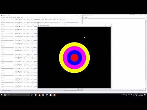 Learning Python with turtle 02: Circles and colors