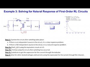 Example 3 - Solving for Natural Response of an RL Circuit