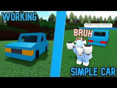 Cool simple car tutorial build a boat for treasure ROBLOX