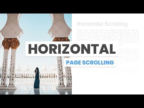 Horizontal Page Scrolling | Html CSS and Skrollr.js