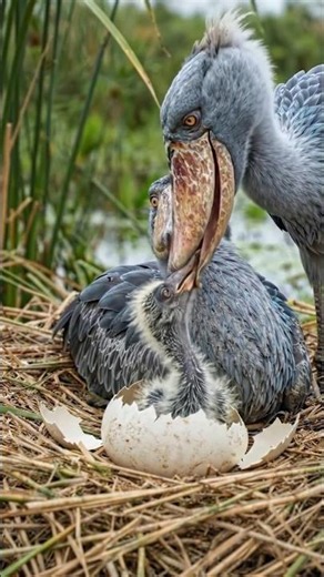 Shoebill Stork Egg Hatching Timelapse — 30 Days in 20 Sec 🦖🥚