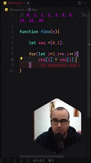 🔥🚀 ¡RESUELVO la secuencia de FIBONACCI con JAVASCRIPT en menos de 1 MINUTO! #fibonacci #javascript