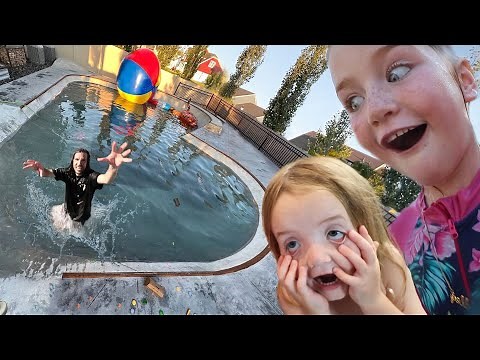 we made a SKATE PARK SWiMMiNG POOL!! backyard water surprise & slip n slide with Adley Niko & Navey