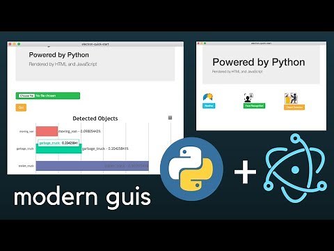 Making modern GUIs with Python and ElectronJS