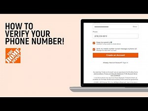 How to Verify Your Phone Number on HomeDepot [easy]