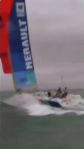 CAPSIZE downwind sailing a 35+ Kts Storm on a Figaro #sailing #storm #ocean #oceanrace