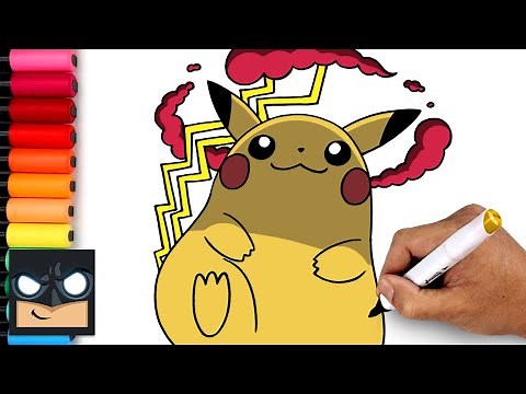 How To Draw GMAX Pikachu | Pokemon
