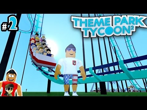 Theme Park Tycoon! Ep. 2: Making First RollerCoaster!! | Roblox