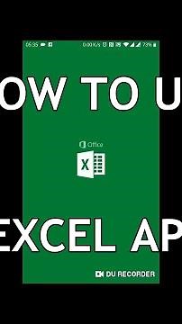 How to use Excel mobile