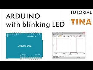 Arduino blinking LED simulation using TINA