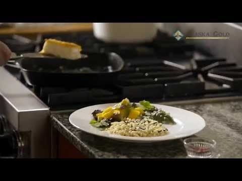 Pan-seared halibut recipe