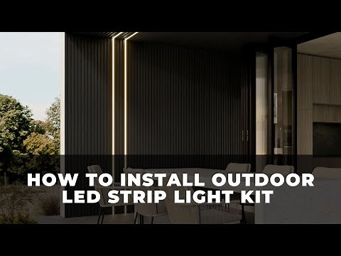 How to Install Outdoor LED Strip Light Kit | Waterproof 3000K Exterior Lighting