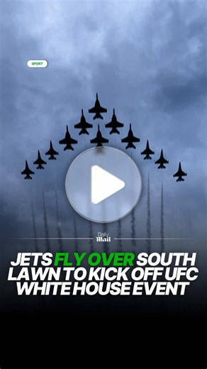 Wow ✈️ 🇺🇸 #ufc #whitehouse #combatsports #fighterjets #mma | peloton ufc