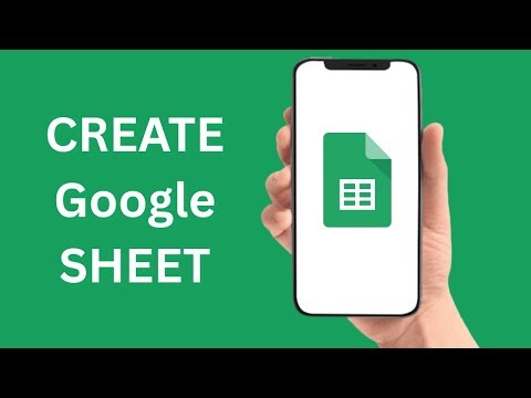 How To Create A Google Sheet