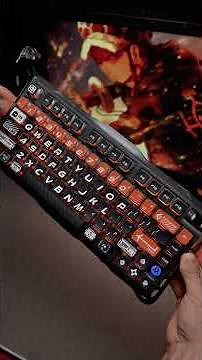 A mechanical keyboard in alien style. Immersive RGB, Linear switches, perfect for desk gaming setup