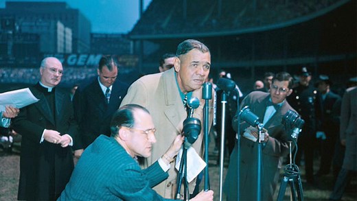 Dying Babe Ruth Addresses Fans
