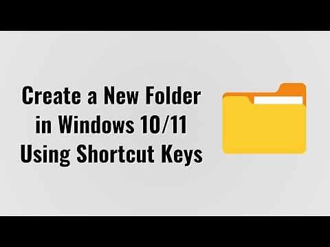 How to create a new folder in Windows 10/11 using shortcut keys