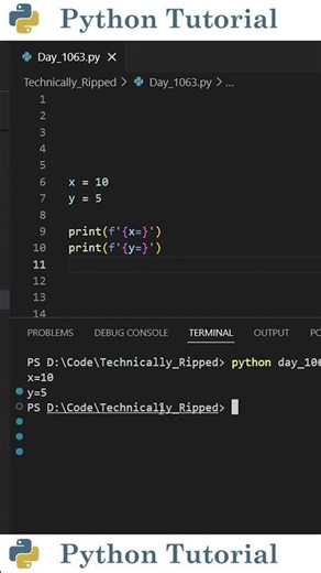 Debug Python Faster with F-strings | Python Tutorial