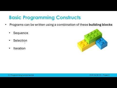 3 Basic Programming Constructs: Sequence, Selection, & Iteration