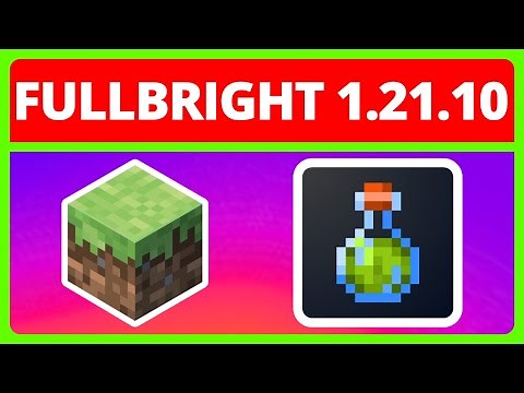 How To Download And Install FullBright For Minecraft Java 1.21.10 | FullBright Minecraft