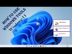 How to use utility program or windows tools