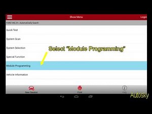 FORD ABS Programmable Module Installation Method