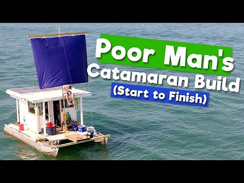 The ULTIMATE DIY Boat Build (A Solar Powered Pontoon Houseboat that Sails!)
