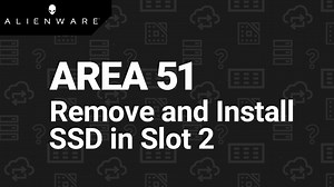How to replace the solid-state drive in M.2 slot 2 on Alienware Area51m r2
