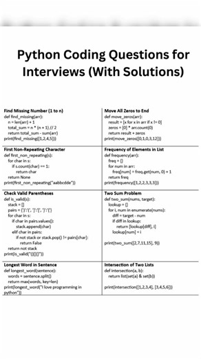 Top Python Coding Interview Questions Every Beginner Must Know 🐍💻#shorts