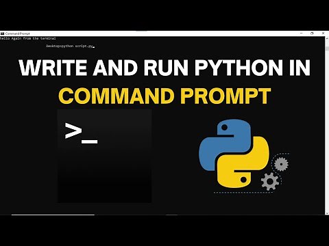 How To Write and Run Python Scripts In Command Prompt | Command Line | Terminal